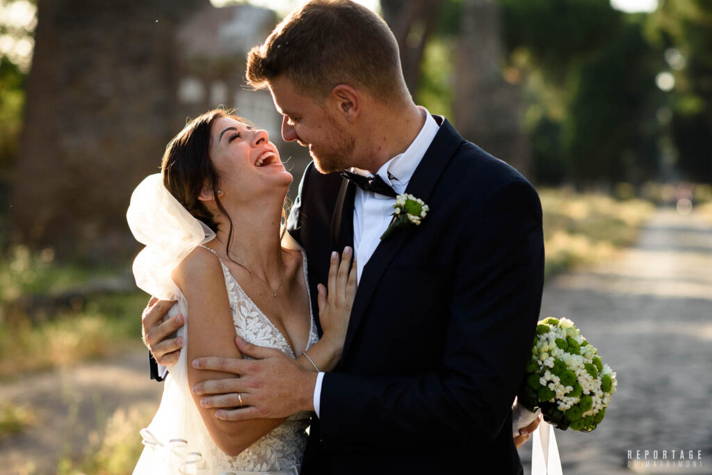 Candid photos in Rome - Wedding photoshoot Appia Antica