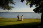 Wedding couple at Bracciano Lake